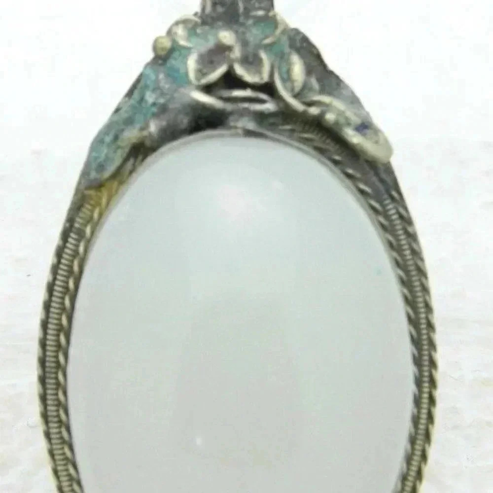 Vintage Silver Mid Century Chinese Import Enameled